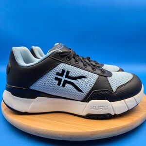 KURU Quantum Women's 7.5 Black Blue Walking Shoes Orthopedic Plantar Fasciitis